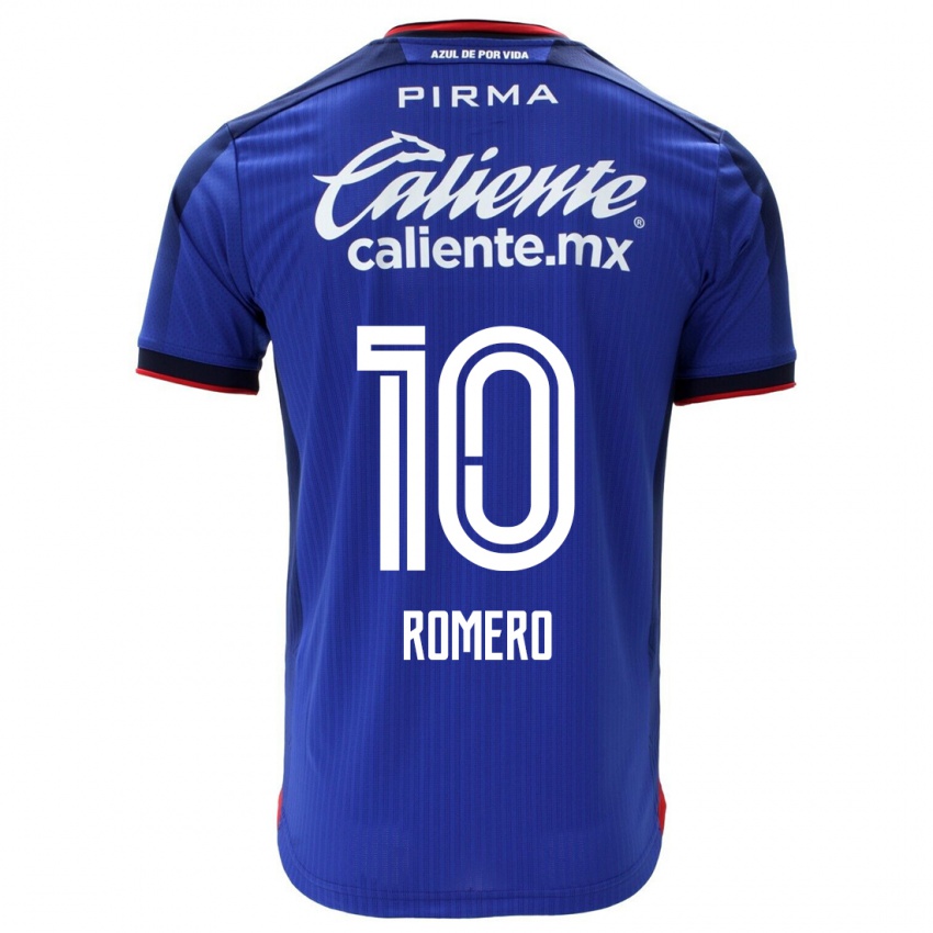 Enfant Maillot Angel Romero #10 Bleu Tenues Domicile 2023/24 T-Shirt Suisse