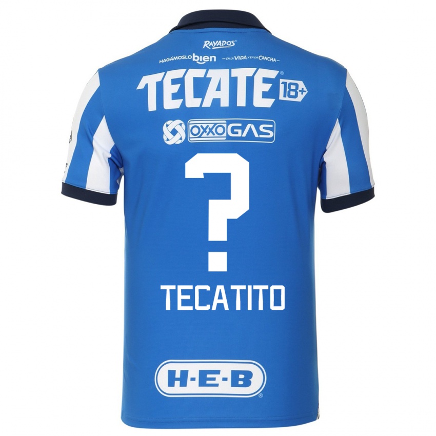 Kinder Tecatito #0 Blau Weiss Heimtrikot Trikot 2023/24 T-Shirt Schweiz