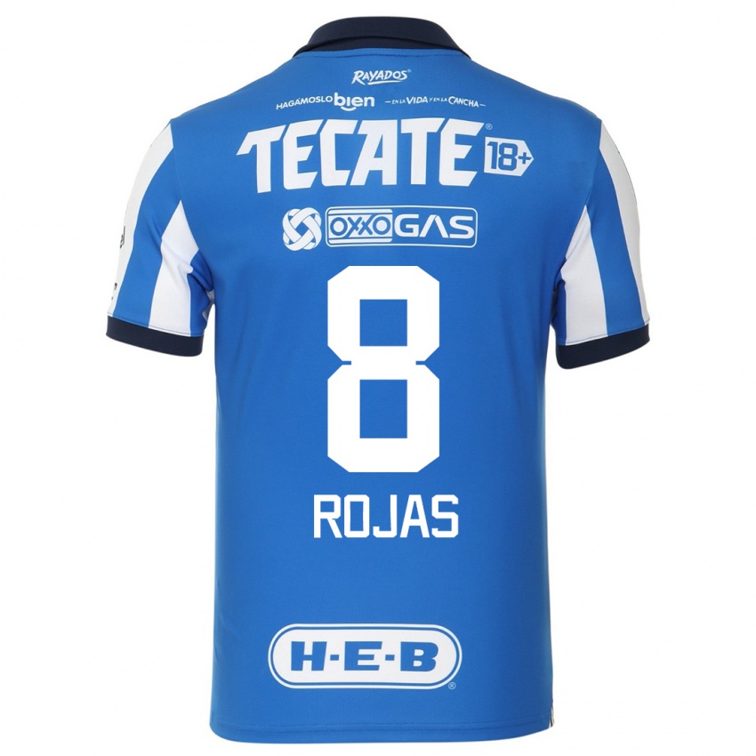 Enfant Maillot Joao Rojas #8 Bleu Blanc Tenues Domicile 2023/24 T-Shirt Suisse