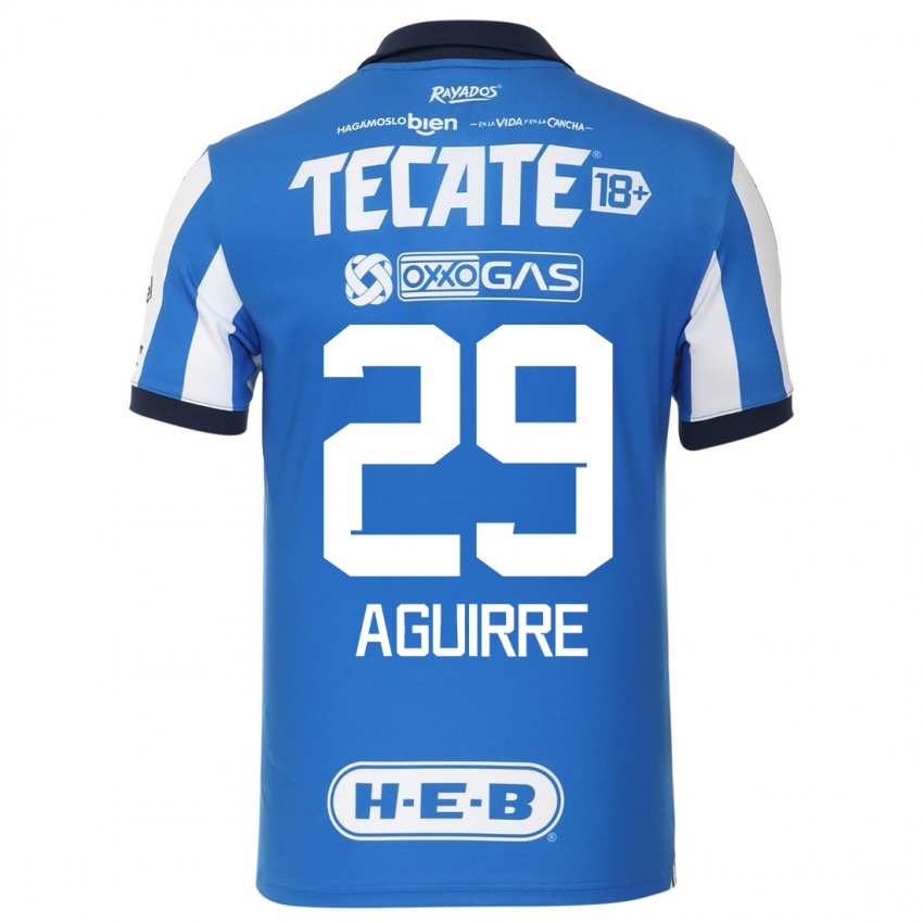 Enfant Maillot Rodrigo Aguirre #29 Bleu Blanc Tenues Domicile 2023/24 T-Shirt Suisse