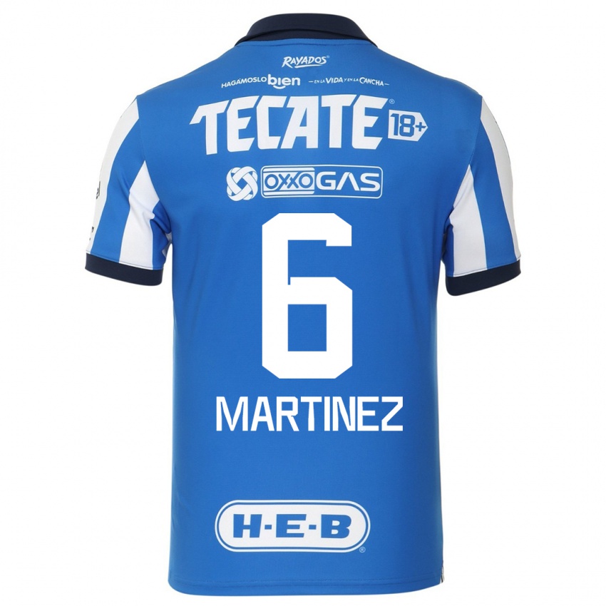 Enfant Maillot Alejandra Martinez #6 Bleu Blanc Tenues Domicile 2023/24 T-Shirt Suisse