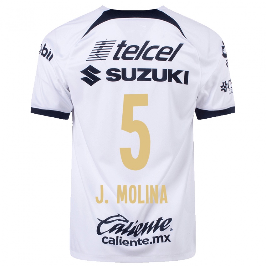Enfant Maillot Jesús Molina #5 Blanc Tenues Domicile 2023/24 T-Shirt Suisse