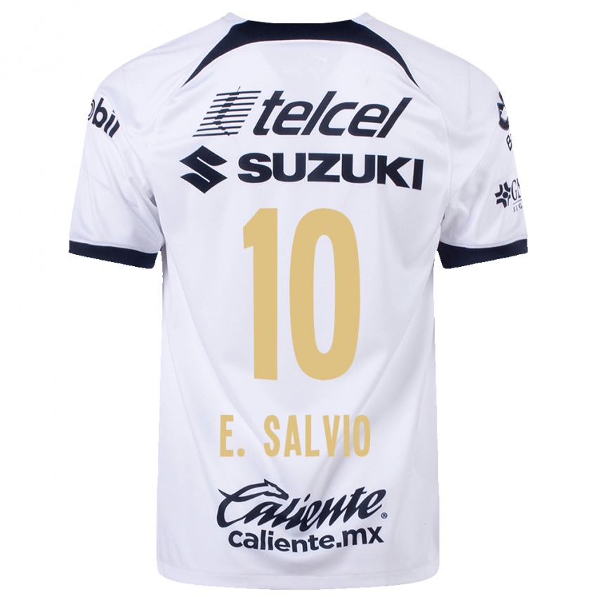 Enfant Maillot Eduardo Salvio #10 Blanc Tenues Domicile 2023/24 T-Shirt Suisse
