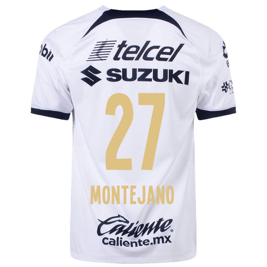 Enfant Maillot Emanuel Montejano #27 Blanc Tenues Domicile 2023/24 T-Shirt Suisse
