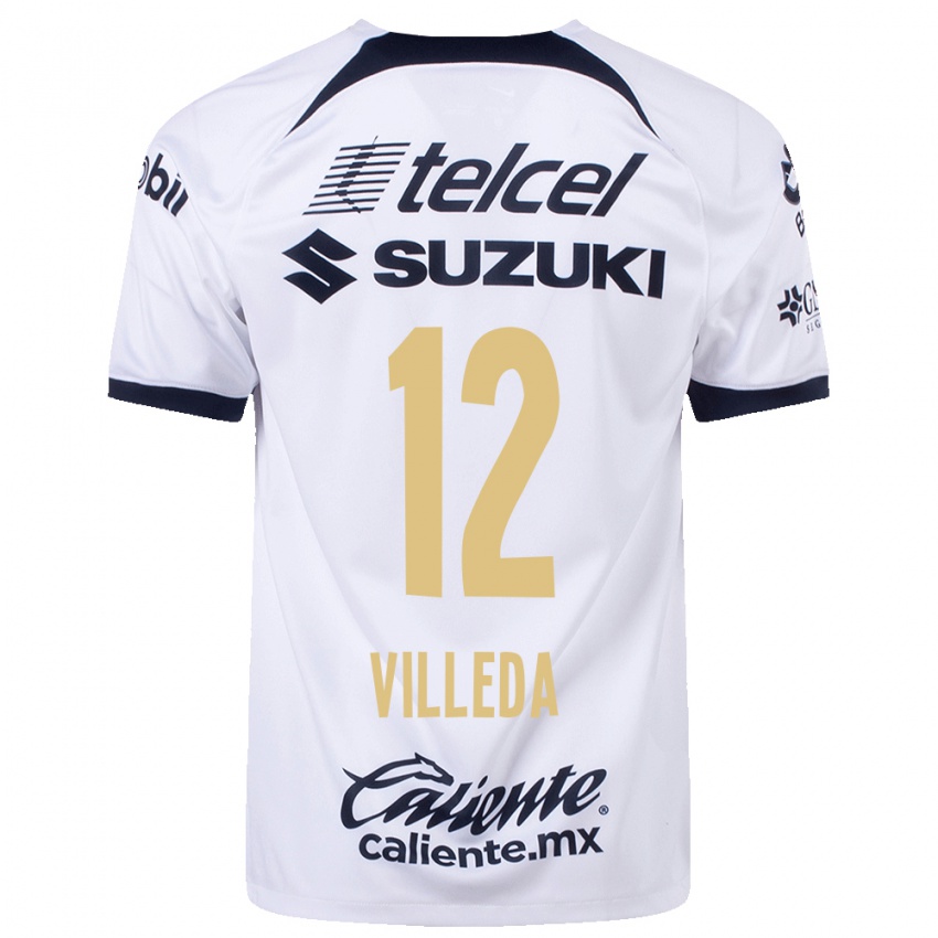 Enfant Maillot Melany Villeda #12 Blanc Tenues Domicile 2023/24 T-Shirt Suisse