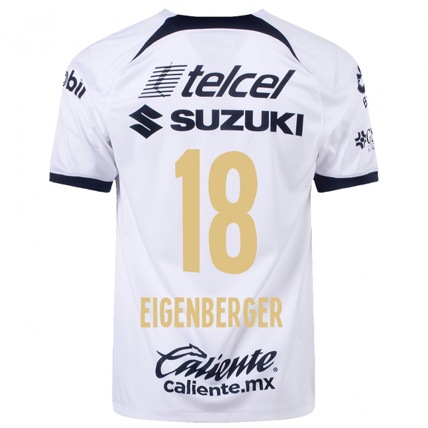 Enfant Maillot Chandra Eigenberger #18 Blanc Tenues Domicile 2023/24 T-Shirt Suisse