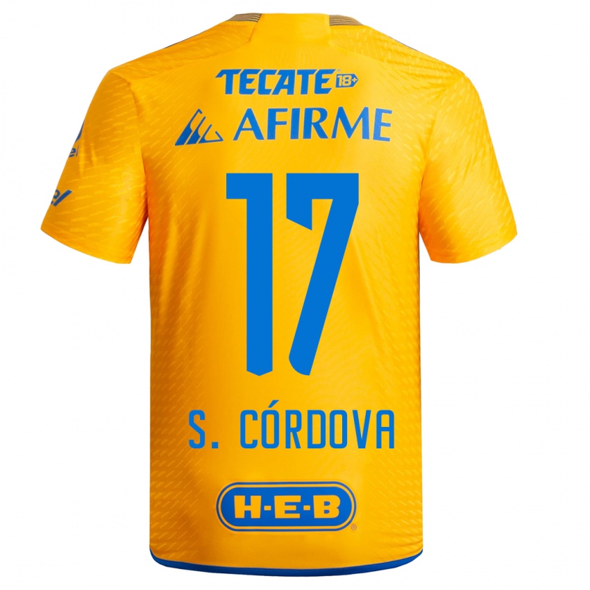 Kinder Sebastian Cordova #17 Gelb Heimtrikot Trikot 2023/24 T-Shirt Schweiz