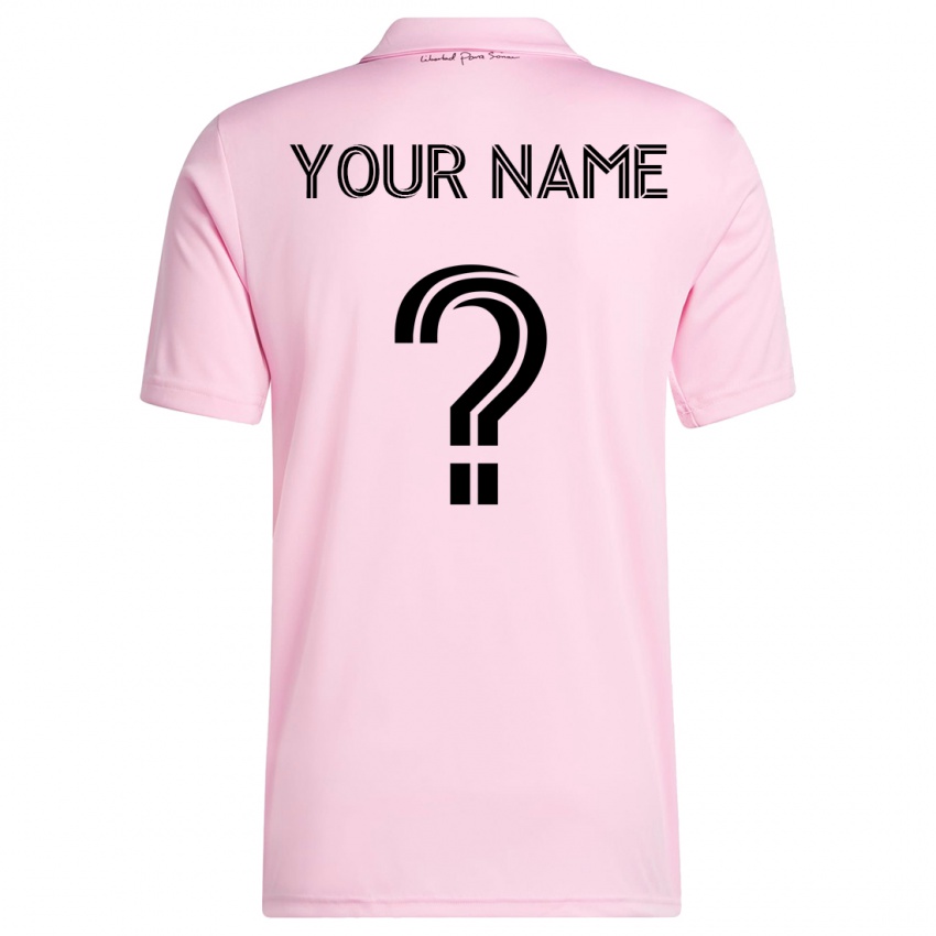 Enfant Maillot Votre Nom #0 Rose Tenues Domicile 2023/24 T-Shirt Suisse
