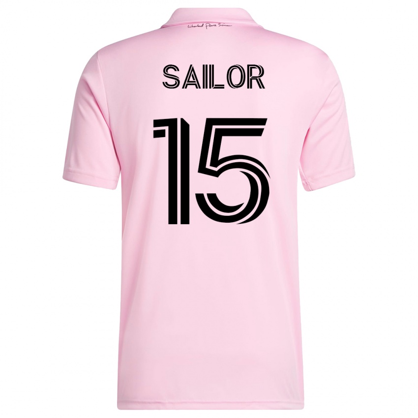 Enfant Maillot Ryan Sailor #15 Rose Tenues Domicile 2023/24 T-Shirt Suisse