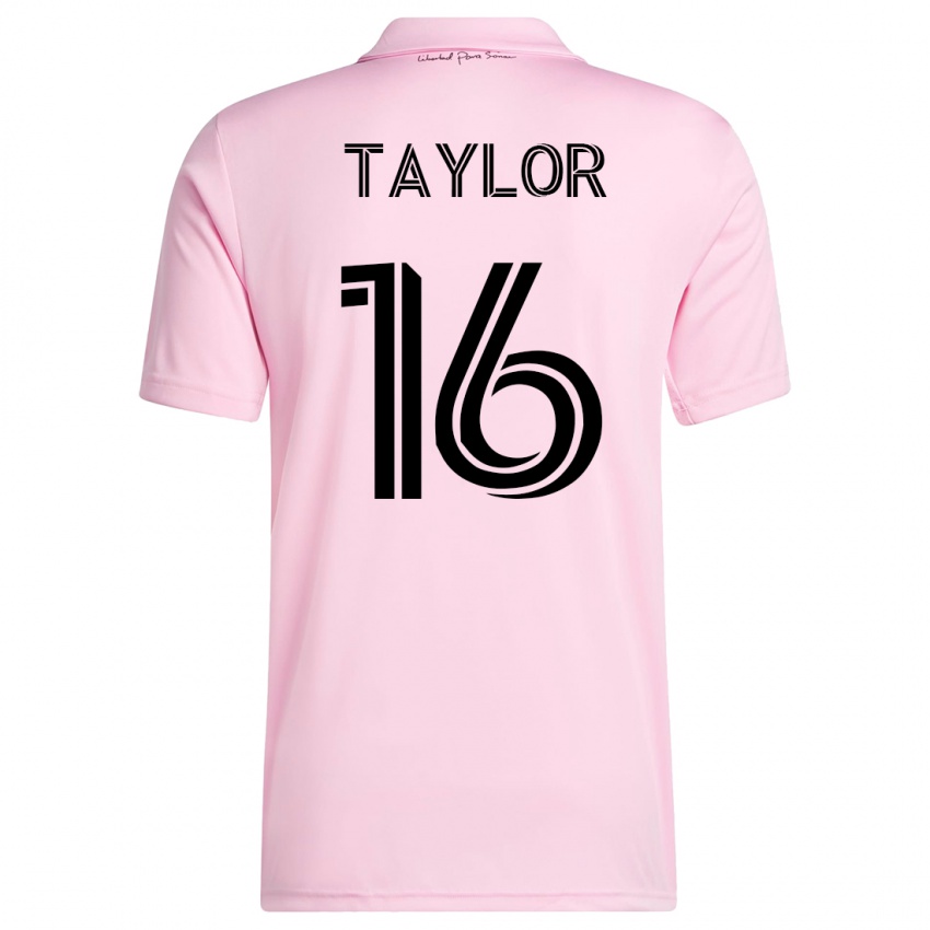 Enfant Maillot Robert Taylor #16 Rose Tenues Domicile 2023/24 T-Shirt Suisse