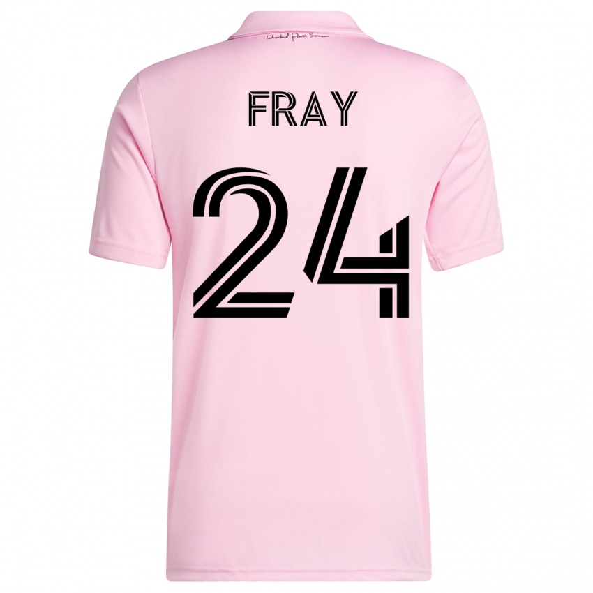 Enfant Maillot Ian Fray #24 Rose Tenues Domicile 2023/24 T-Shirt Suisse