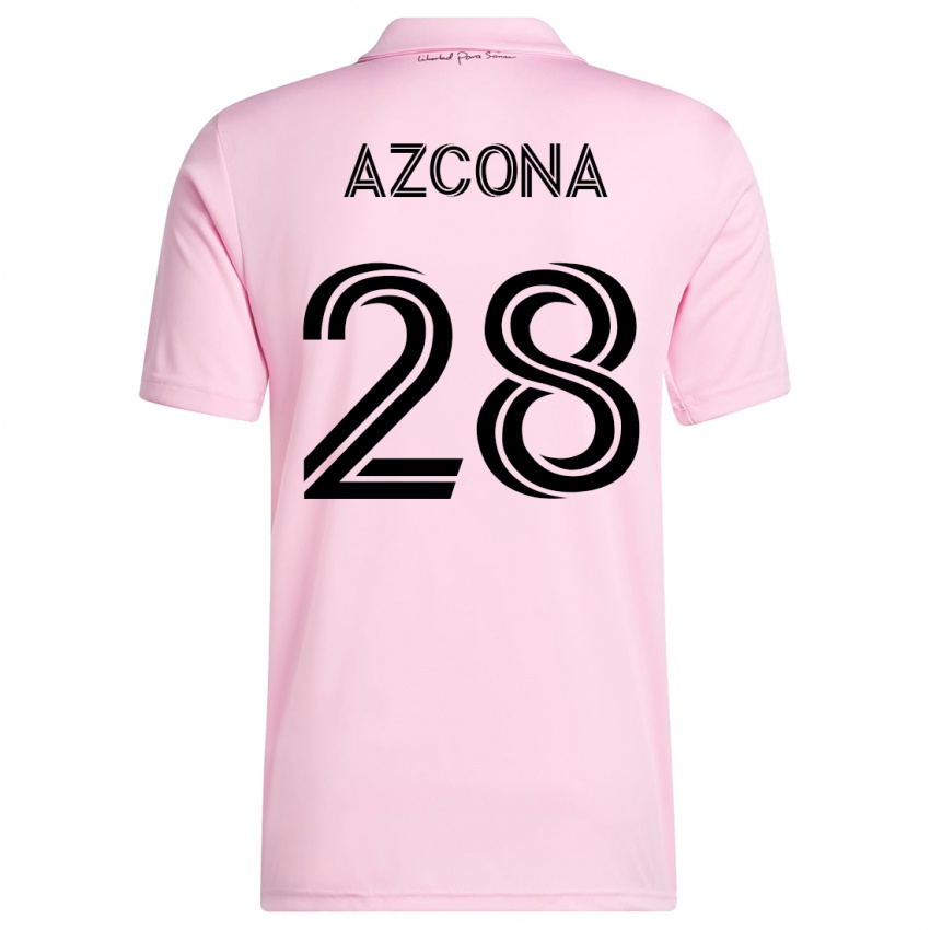 Enfant Maillot Edison Azcona #28 Rose Tenues Domicile 2023/24 T-Shirt Suisse
