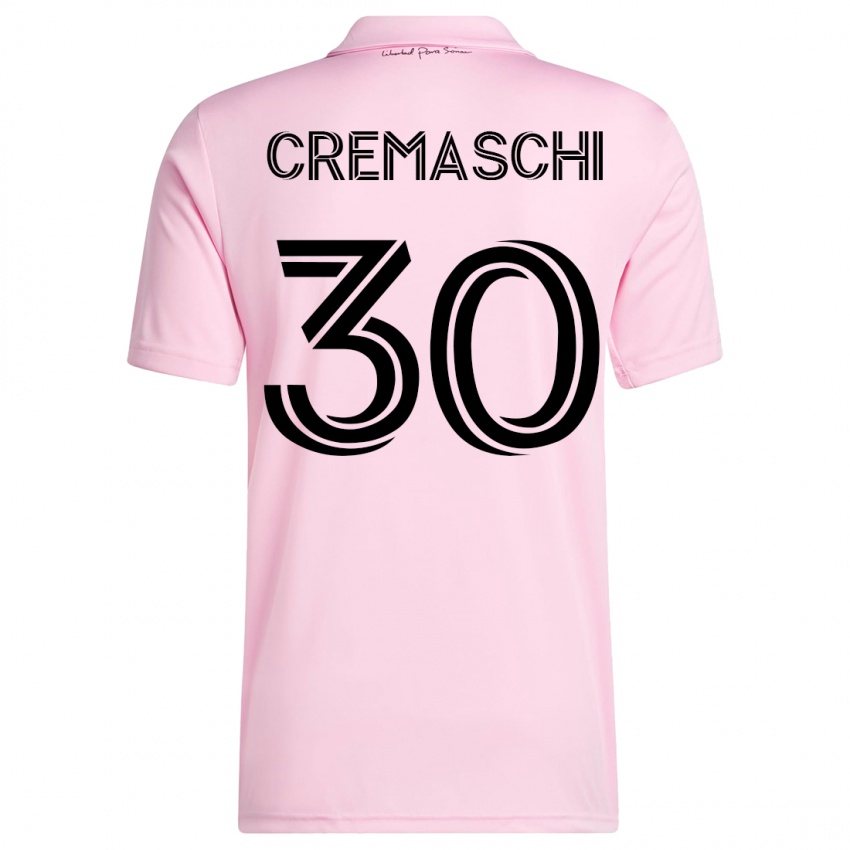 Enfant Maillot Benja Cremaschi #30 Rose Tenues Domicile 2023/24 T-Shirt Suisse