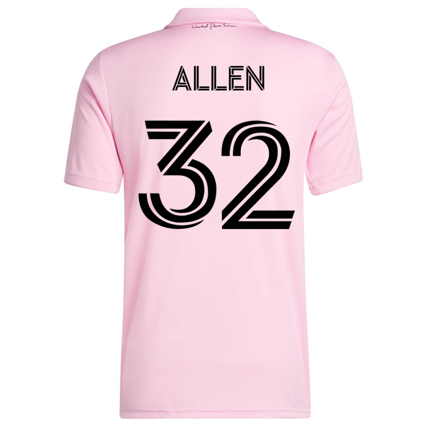 Enfant Maillot Noah Allen #32 Rose Tenues Domicile 2023/24 T-Shirt Suisse