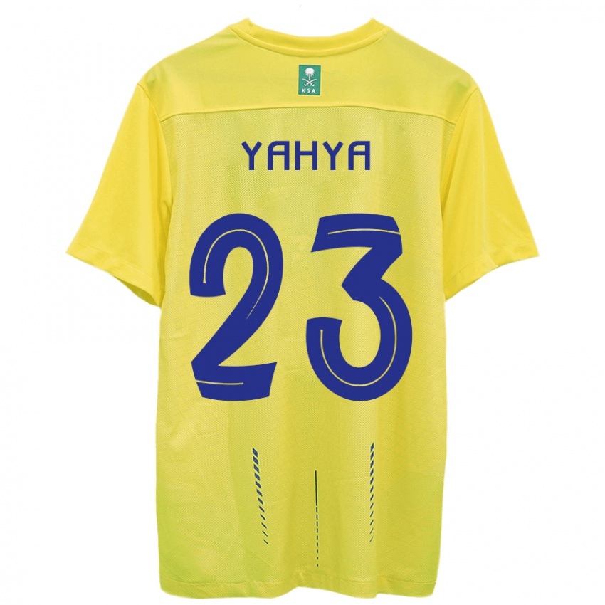 Enfant Maillot Ayman Yahya #23 Jaune Tenues Domicile 2023/24 T-Shirt Suisse