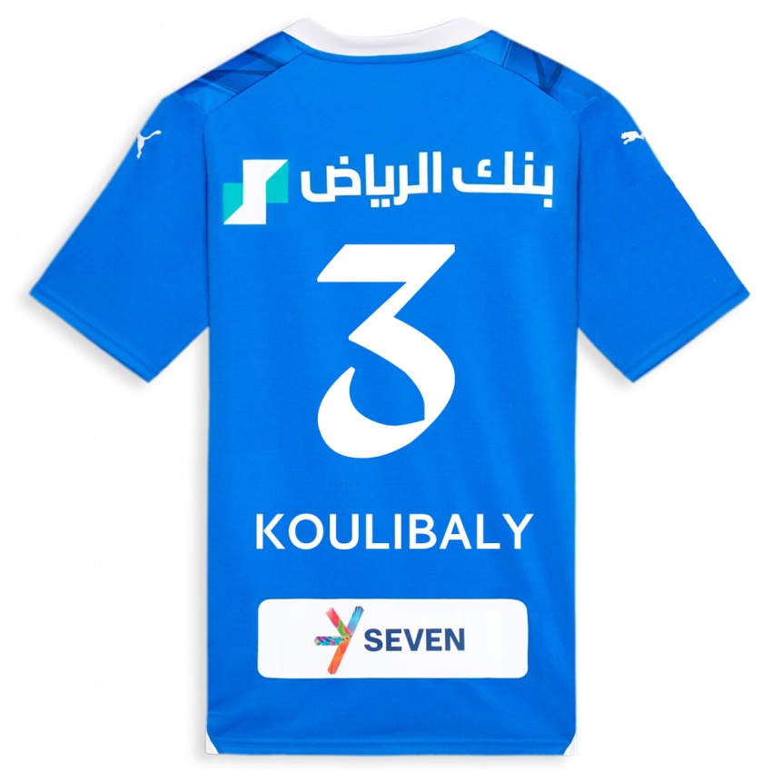 Enfant Maillot Kalidou Koulibaly #3 Bleu Tenues Domicile 2023/24 T-Shirt Suisse