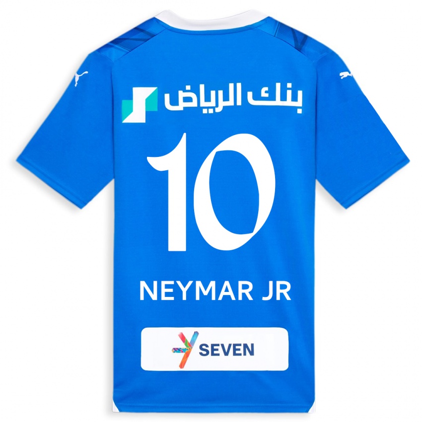 Enfant Maillot Neymar #10 Bleu Tenues Domicile 2023/24 T-Shirt Suisse
