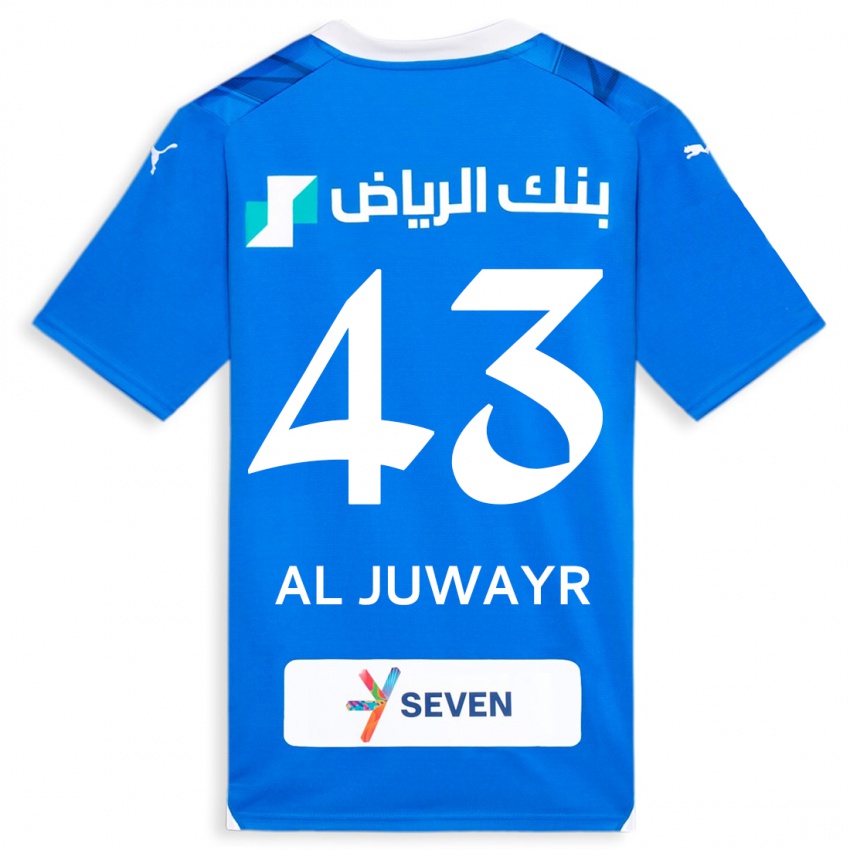 Enfant Maillot Musab Al-Juwayr #43 Bleu Tenues Domicile 2023/24 T-Shirt Suisse