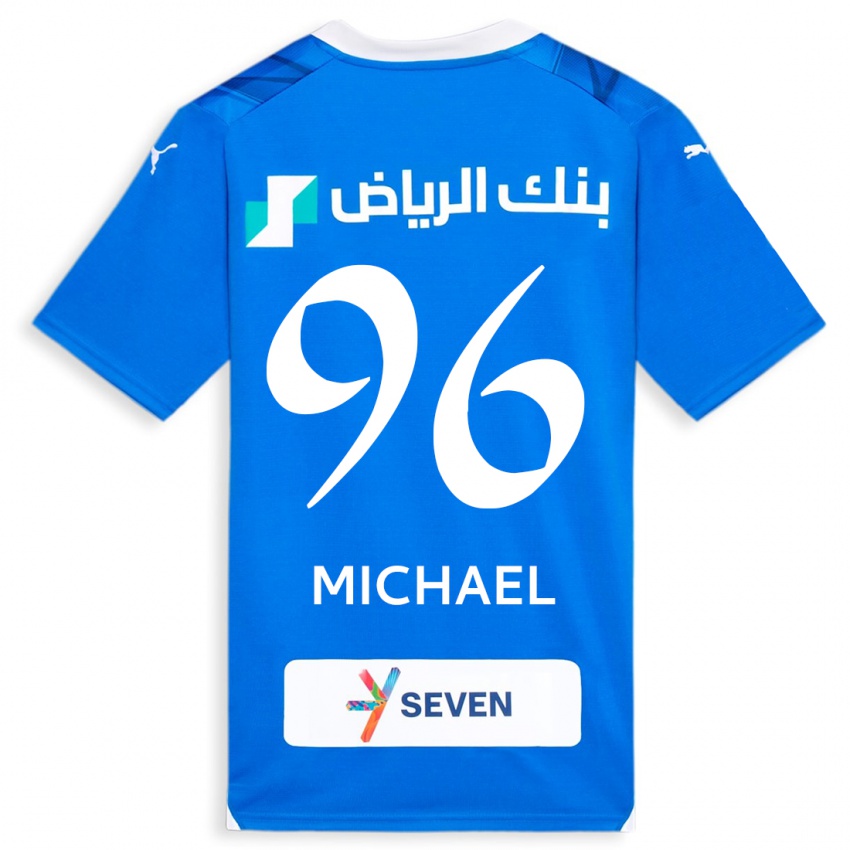 Enfant Maillot Michael #96 Bleu Tenues Domicile 2023/24 T-Shirt Suisse
