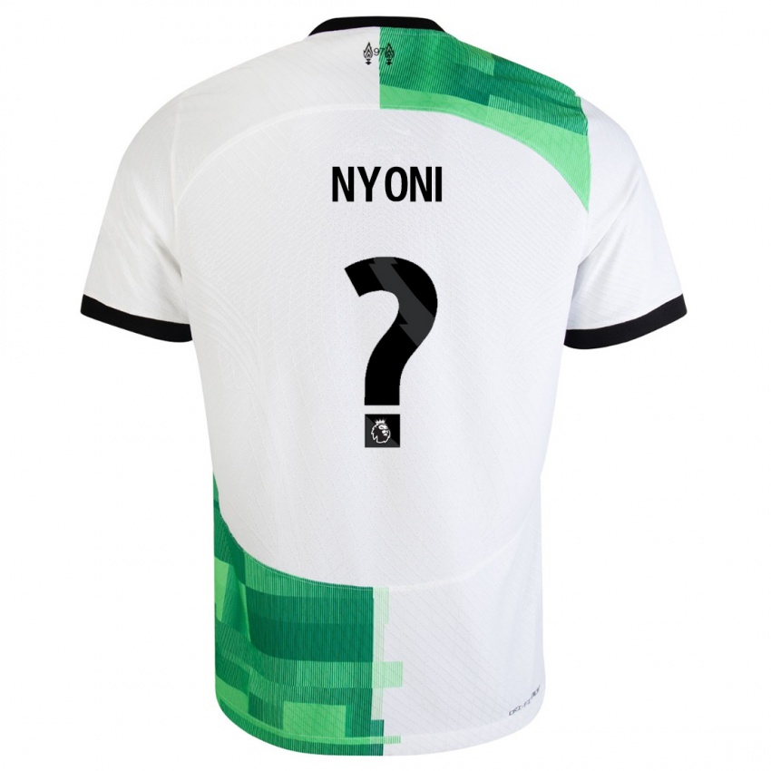 Enfant Maillot Trey Nyoni #0 Blanc Vert Tenues Extérieur 2023/24 T-Shirt Suisse