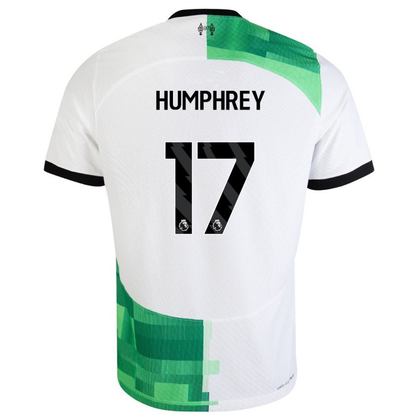 Kinder Carla Humphrey #17 Weiß Grün Auswärtstrikot Trikot 2023/24 T-Shirt Schweiz