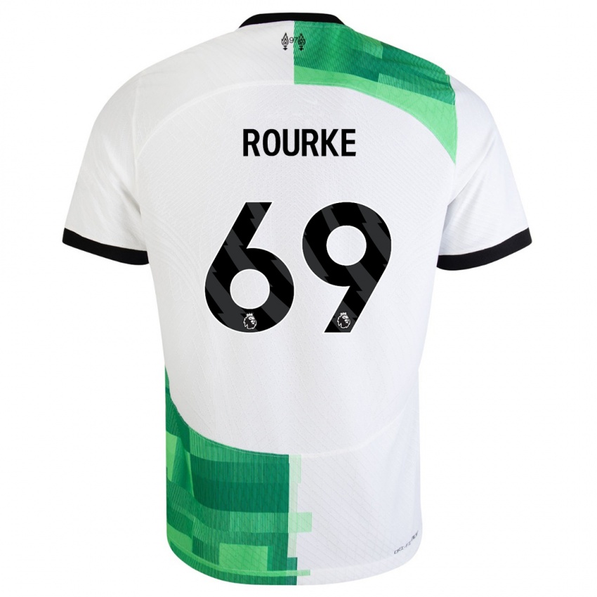Enfant Maillot Fidel O'rourke #69 Blanc Vert Tenues Extérieur 2023/24 T-Shirt Suisse