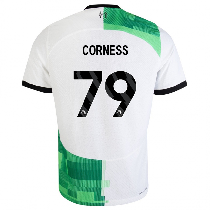 Kinder Dominic Corness #79 Weiß Grün Auswärtstrikot Trikot 2023/24 T-Shirt Schweiz