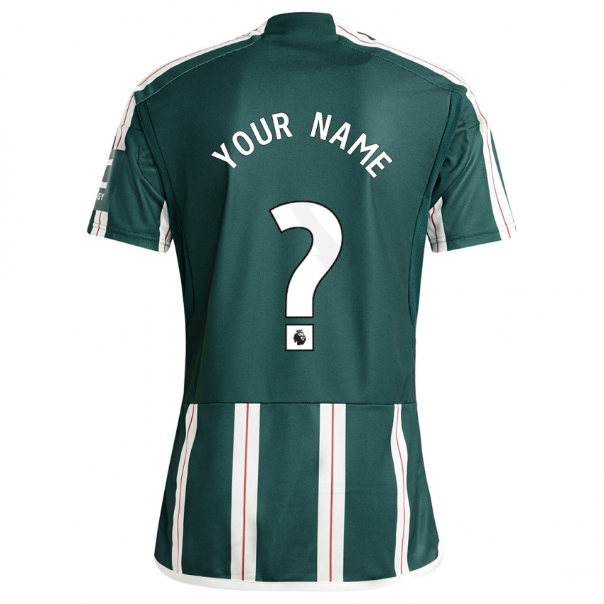 Enfant Maillot Votre Nom #0 Vert Foncé Tenues Extérieur 2023/24 T-Shirt Suisse