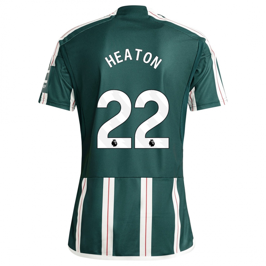 Enfant Maillot Tom Heaton #22 Vert Foncé Tenues Extérieur 2023/24 T-Shirt Suisse