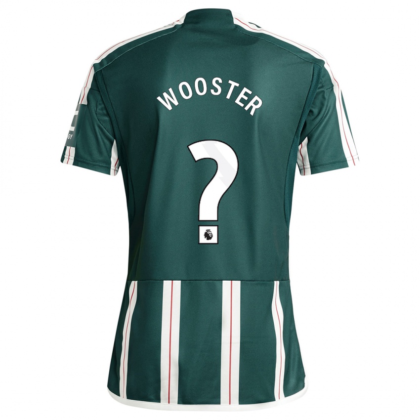 Enfant Maillot Tom Wooster #0 Vert Foncé Tenues Extérieur 2023/24 T-Shirt Suisse