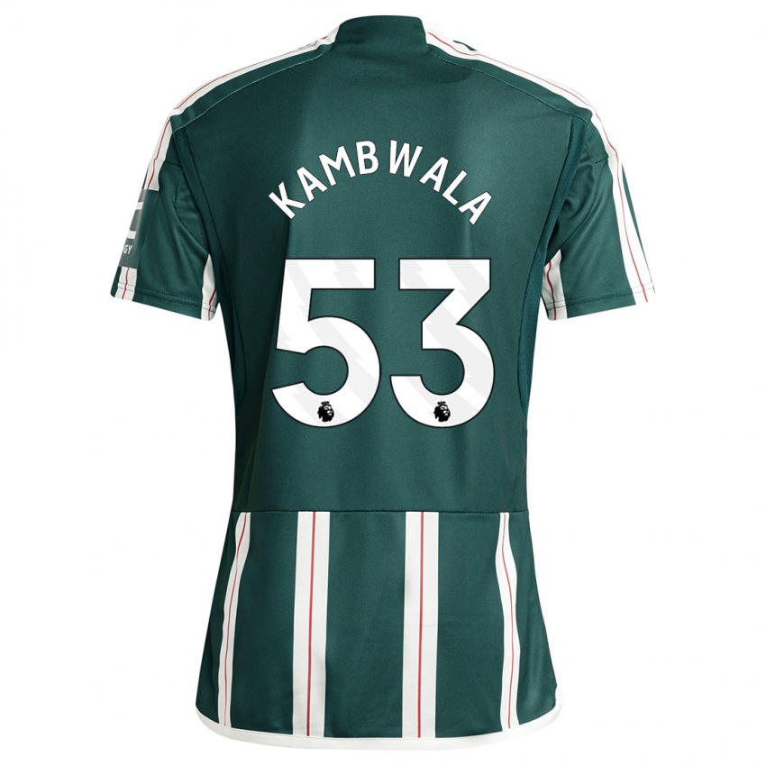 Enfant Maillot Willy Kambwala #53 Vert Foncé Tenues Extérieur 2023/24 T-Shirt Suisse