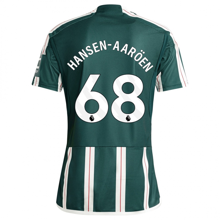 Kinder Isak Hansen-Aaröen #68 Dunkelgrün Auswärtstrikot Trikot 2023/24 T-Shirt Schweiz