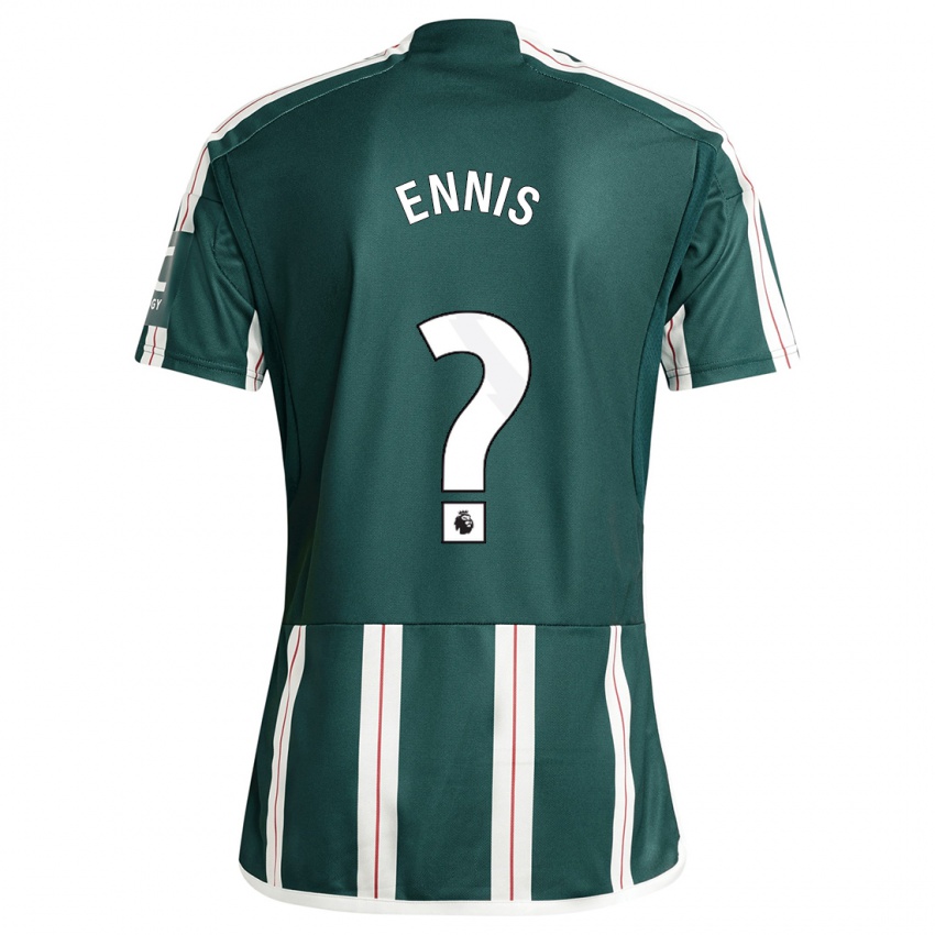 Enfant Maillot Ethan Ennis #0 Vert Foncé Tenues Extérieur 2023/24 T-Shirt Suisse