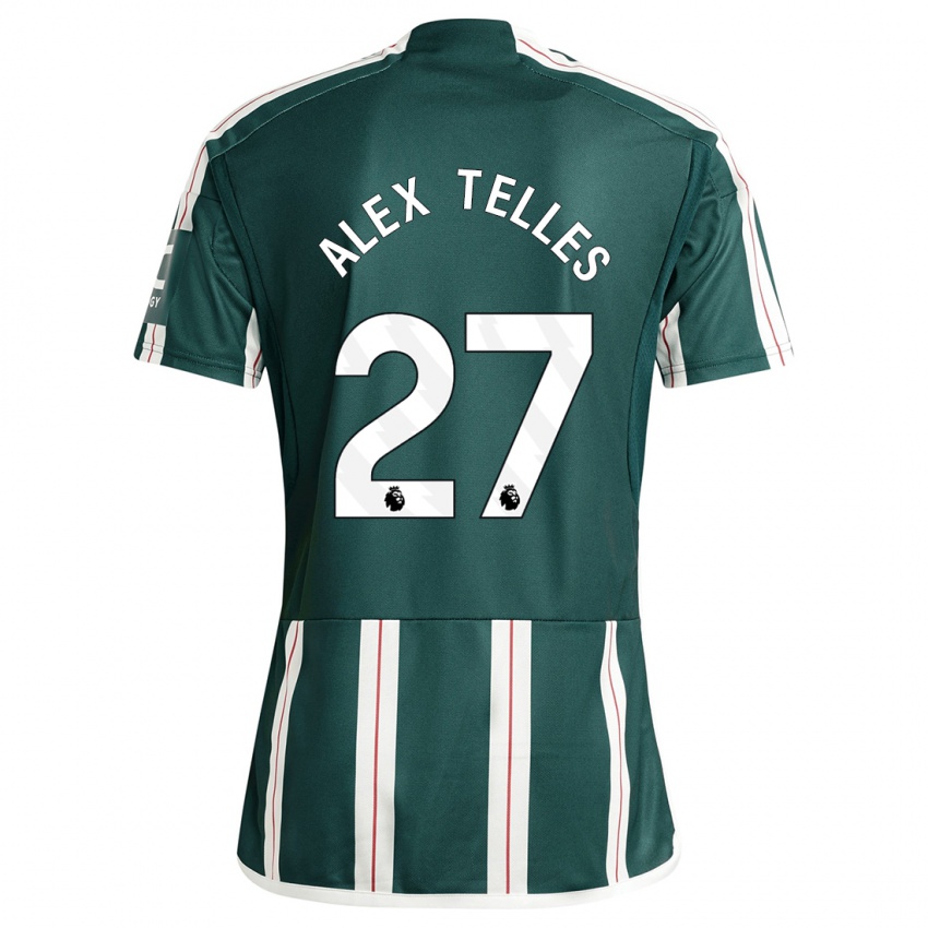 Kinder Alex Nicolao Telles #27 Dunkelgrün Auswärtstrikot Trikot 2023/24 T-Shirt Schweiz