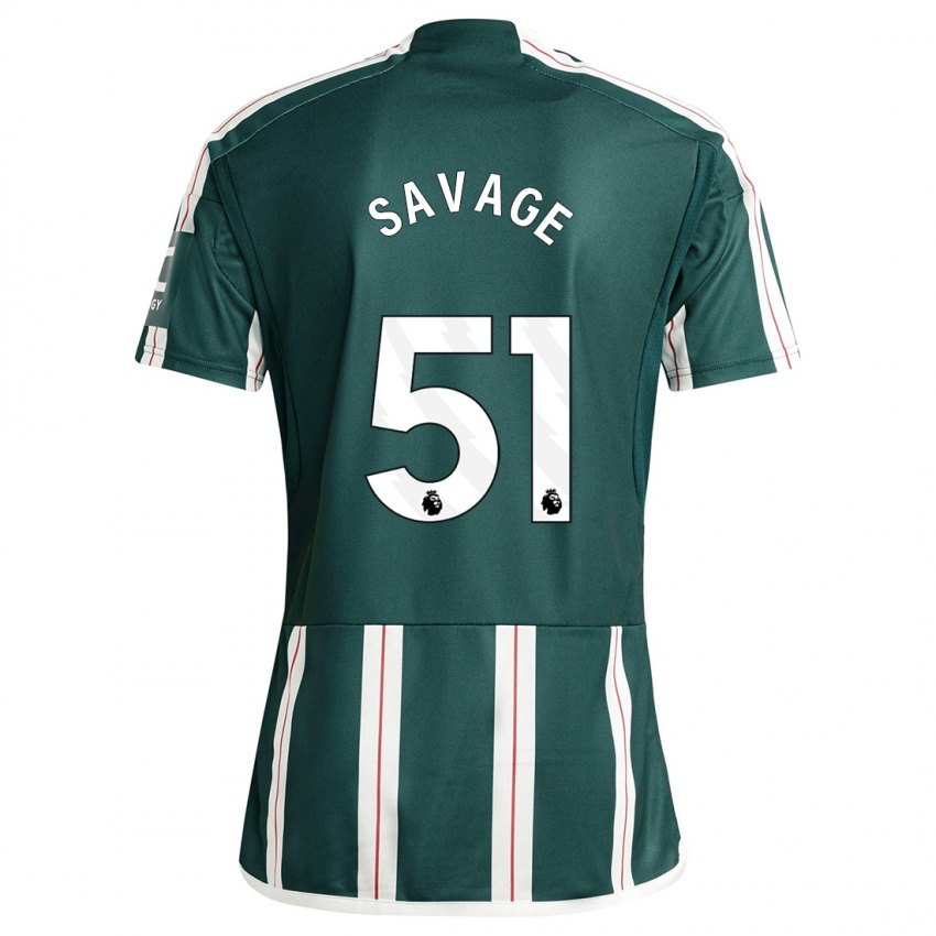 Enfant Maillot Charlie Savage #51 Vert Foncé Tenues Extérieur 2023/24 T-Shirt Suisse