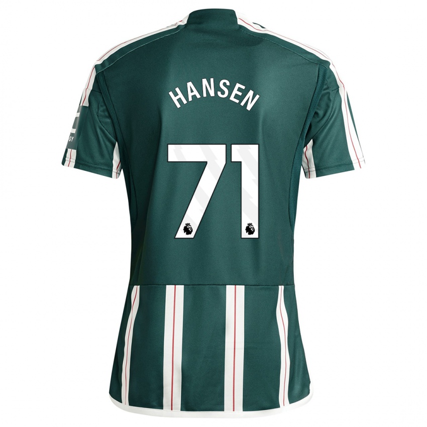 Kinder Isak Hansen-Aaroen #71 Dunkelgrün Auswärtstrikot Trikot 2023/24 T-Shirt Schweiz