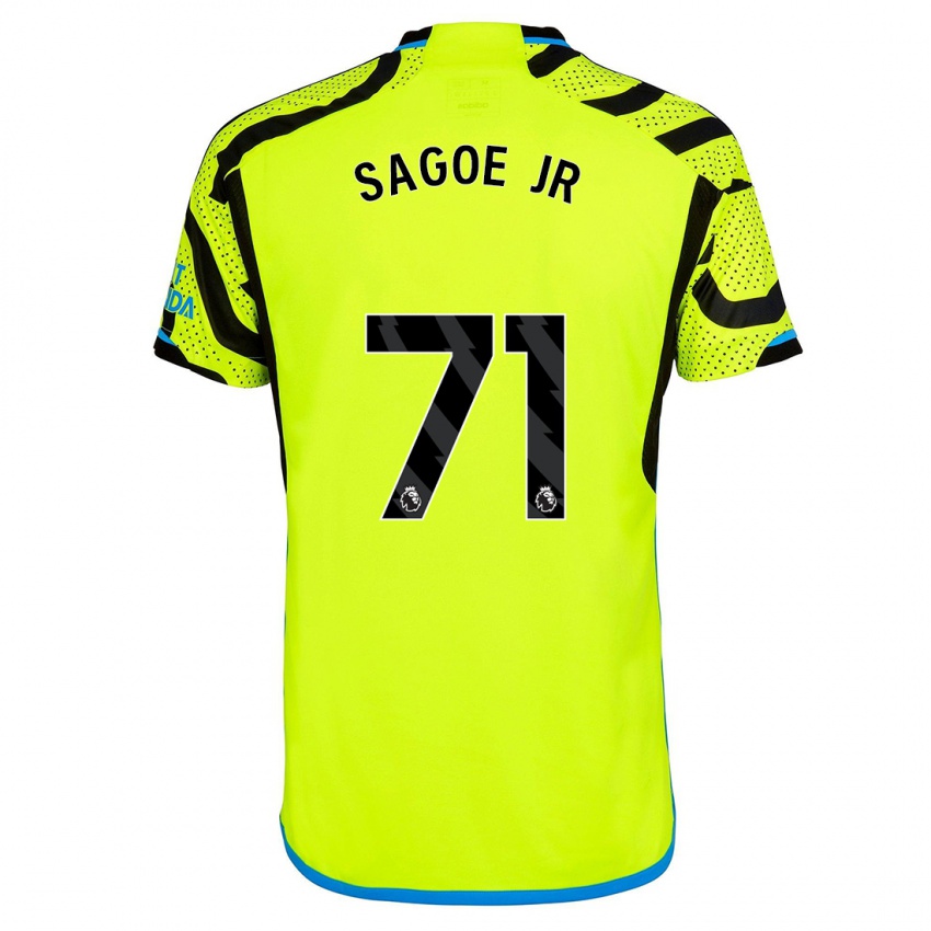 Kinder Charles Sagoe Jr #71 Gelb Auswärtstrikot Trikot 2023/24 T-Shirt Schweiz
