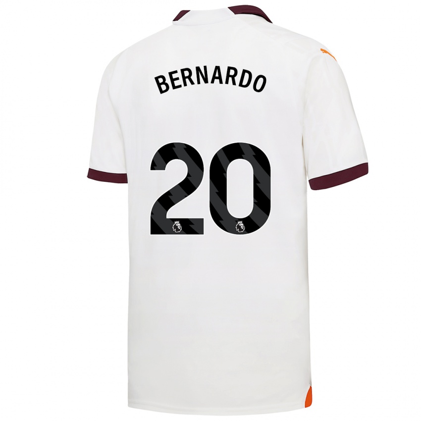 Kinder Bernardo Silva #20 Weiß Auswärtstrikot Trikot 2023/24 T-Shirt Schweiz