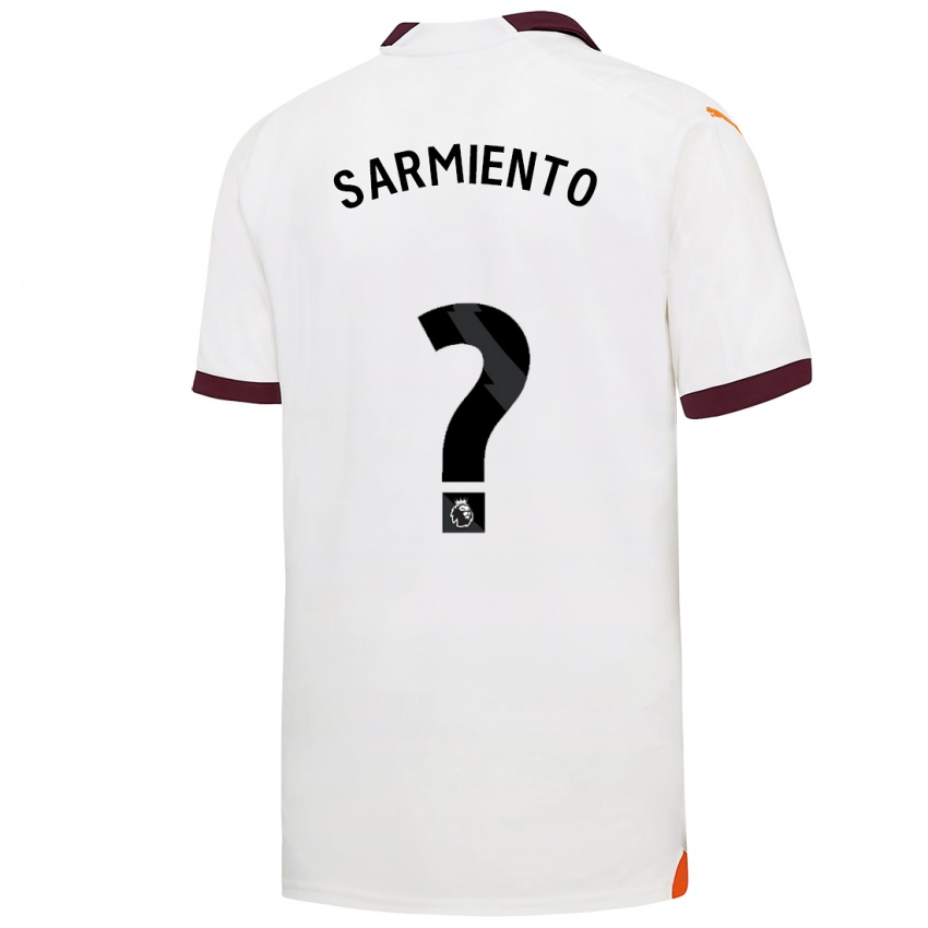 Kinder Darío Sarmiento #0 Weiß Auswärtstrikot Trikot 2023/24 T-Shirt Schweiz