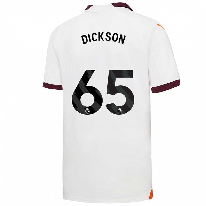 Enfant Maillot Will Dickson #65 Blanc Tenues Extérieur 2023/24 T-Shirt Suisse