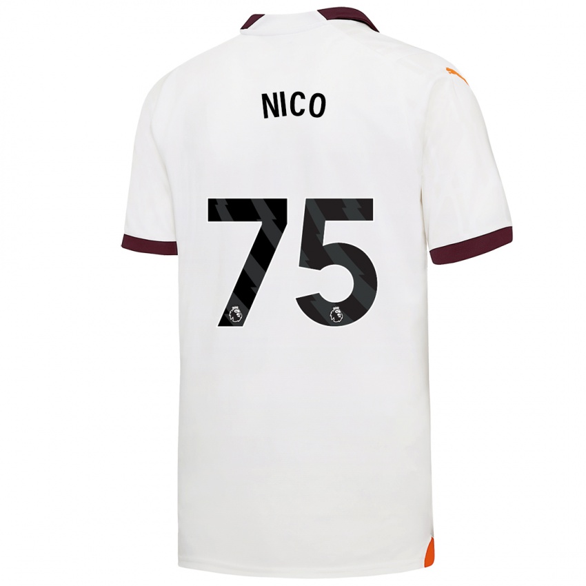 Enfant Maillot Nico O'reilly #75 Blanc Tenues Extérieur 2023/24 T-Shirt Suisse