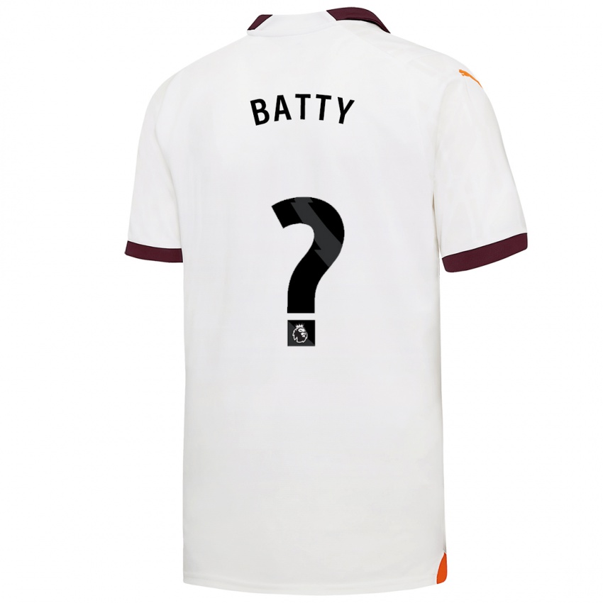 Kinder Daniel Batty #0 Weiß Auswärtstrikot Trikot 2023/24 T-Shirt Schweiz