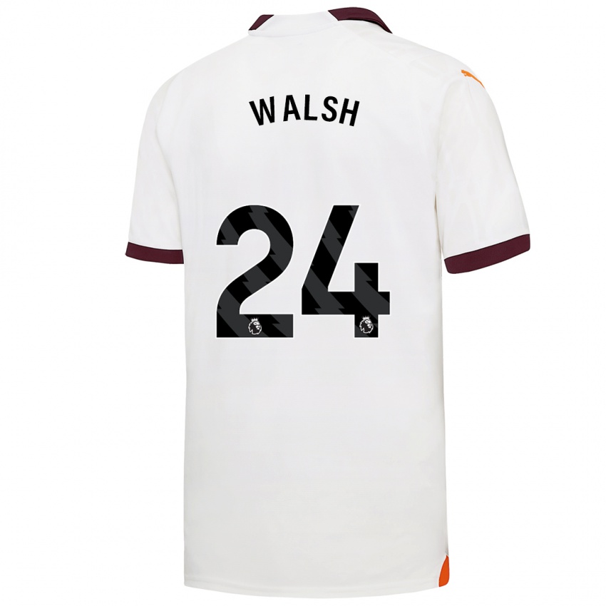 Enfant Maillot Keira Walsh #24 Blanc Tenues Extérieur 2023/24 T-Shirt Suisse