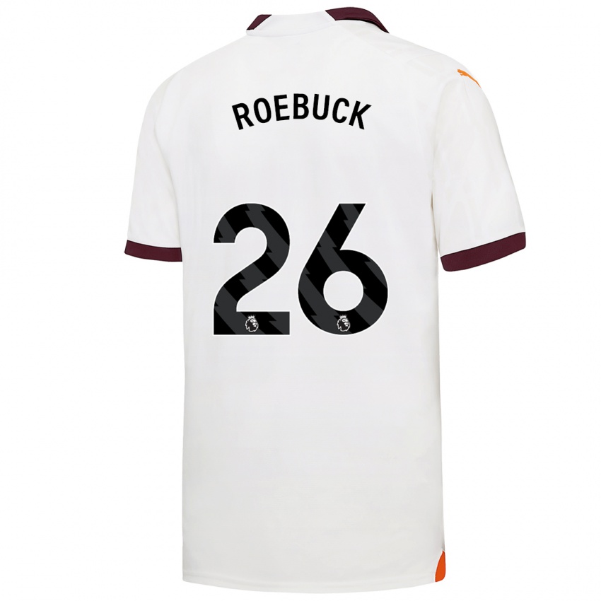 Kinder Ellie Roebuck #26 Weiß Auswärtstrikot Trikot 2023/24 T-Shirt Schweiz