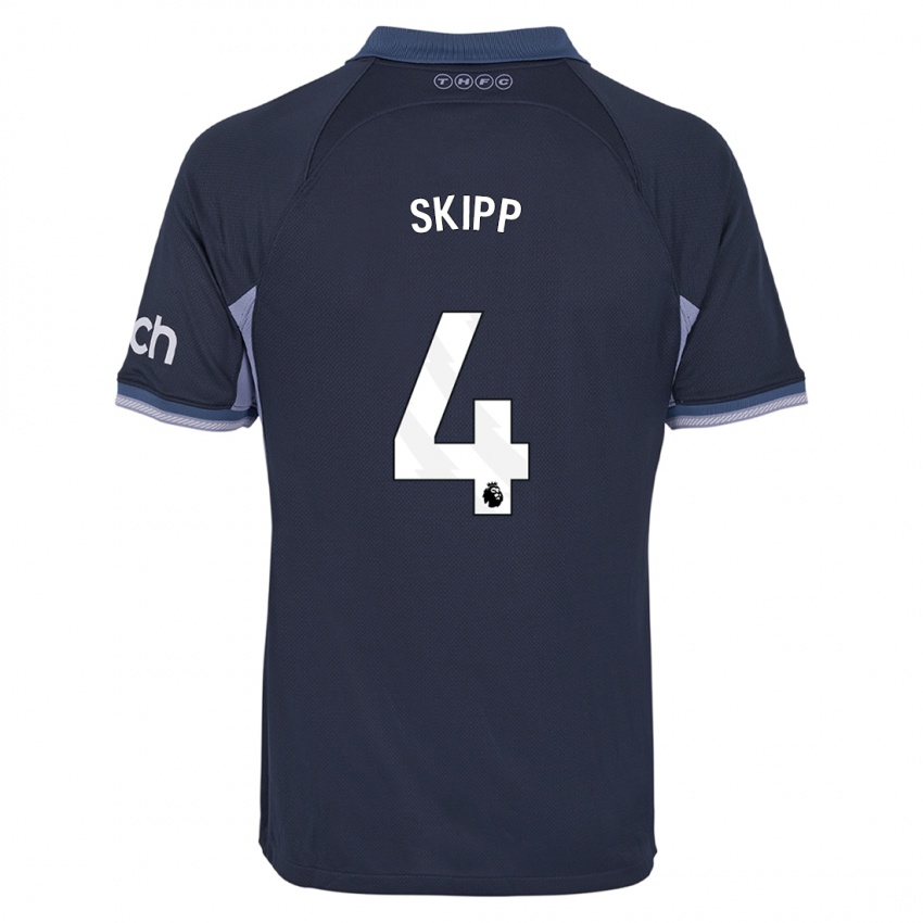 Enfant Maillot Oliver Skipp #4 Bleu Foncé Tenues Extérieur 2023/24 T-Shirt Suisse