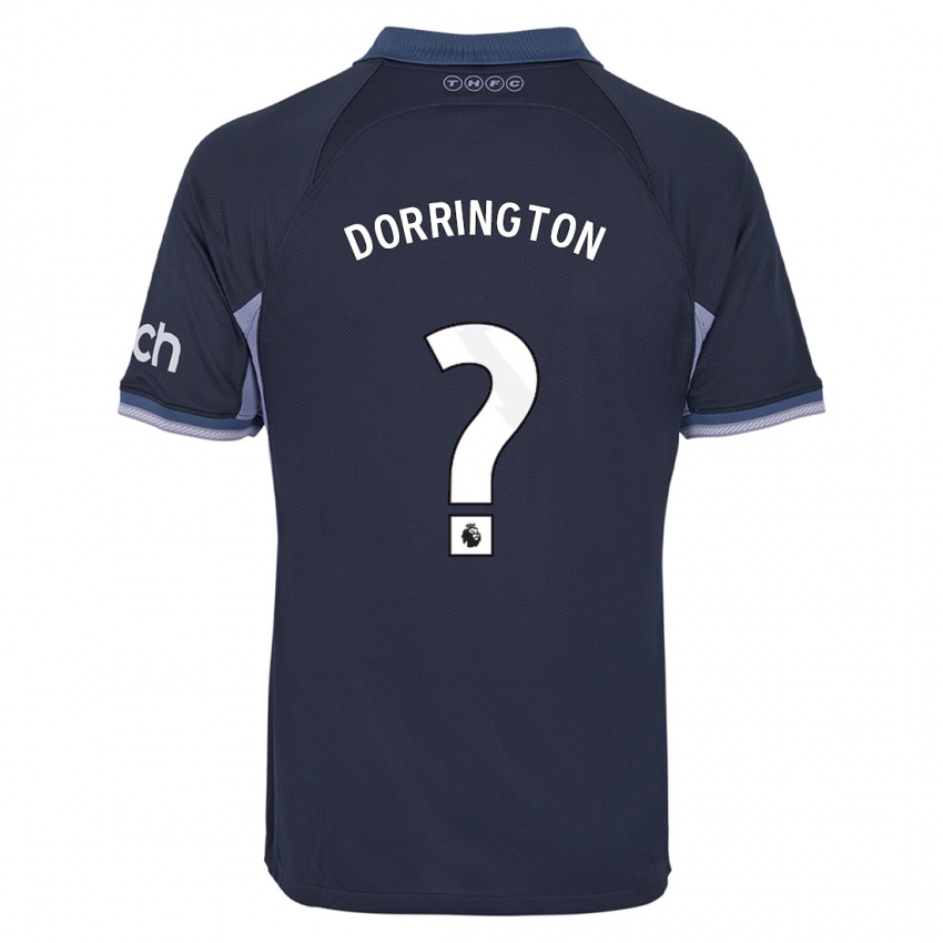 Enfant Maillot Alfie Dorrington #0 Bleu Foncé Tenues Extérieur 2023/24 T-Shirt Suisse