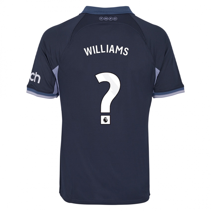 Enfant Maillot Jaden Williams #0 Bleu Foncé Tenues Extérieur 2023/24 T-Shirt Suisse