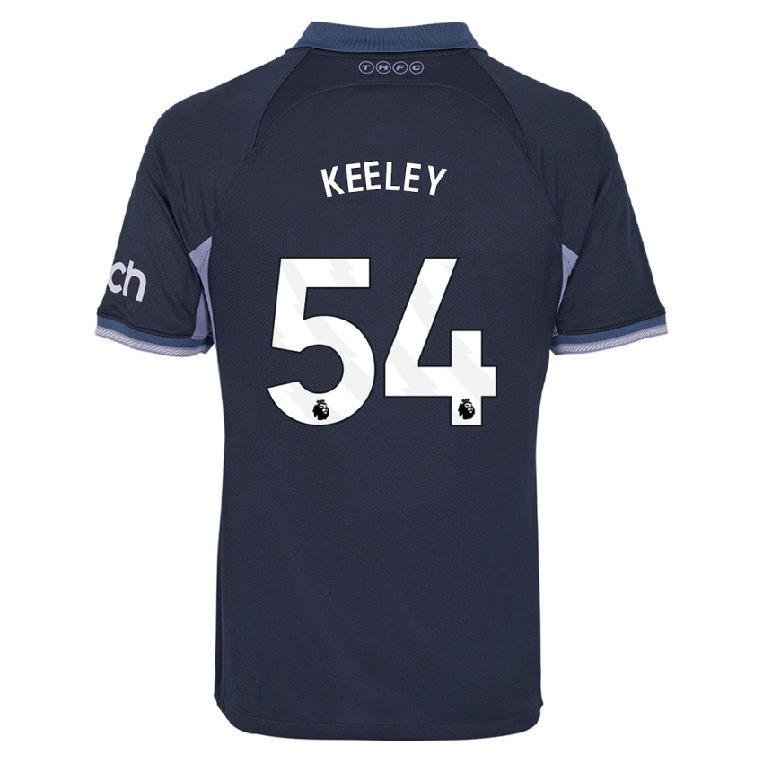 Enfant Maillot Josh Keeley #54 Bleu Foncé Tenues Extérieur 2023/24 T-Shirt Suisse