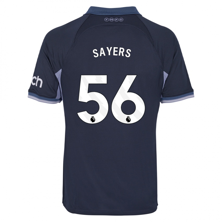 Enfant Maillot Charlie Sayers #56 Bleu Foncé Tenues Extérieur 2023/24 T-Shirt Suisse