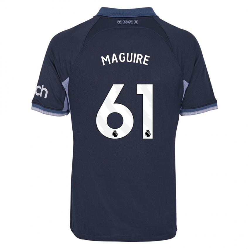 Enfant Maillot Aaron Maguire #61 Bleu Foncé Tenues Extérieur 2023/24 T-Shirt Suisse